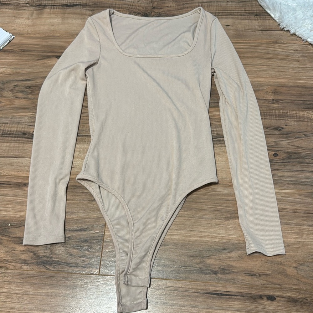 SHEIN Long Sleeve Bodysuit - Light Purple